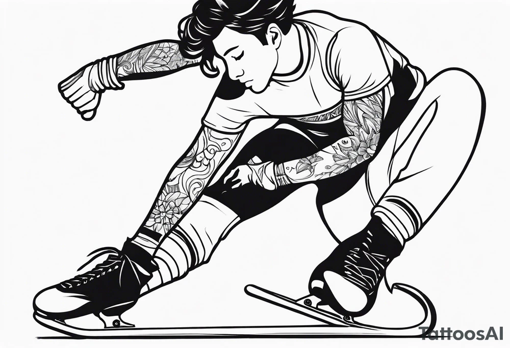 figureskater tattoo idea