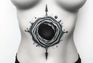 gravity and black holes tattoo idea