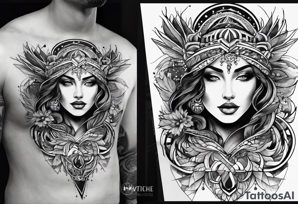 Connection, beauty in imperfection, duality within oneself, possibility, intuition, hope, joy, spirituality and resilience. tattoo idea
