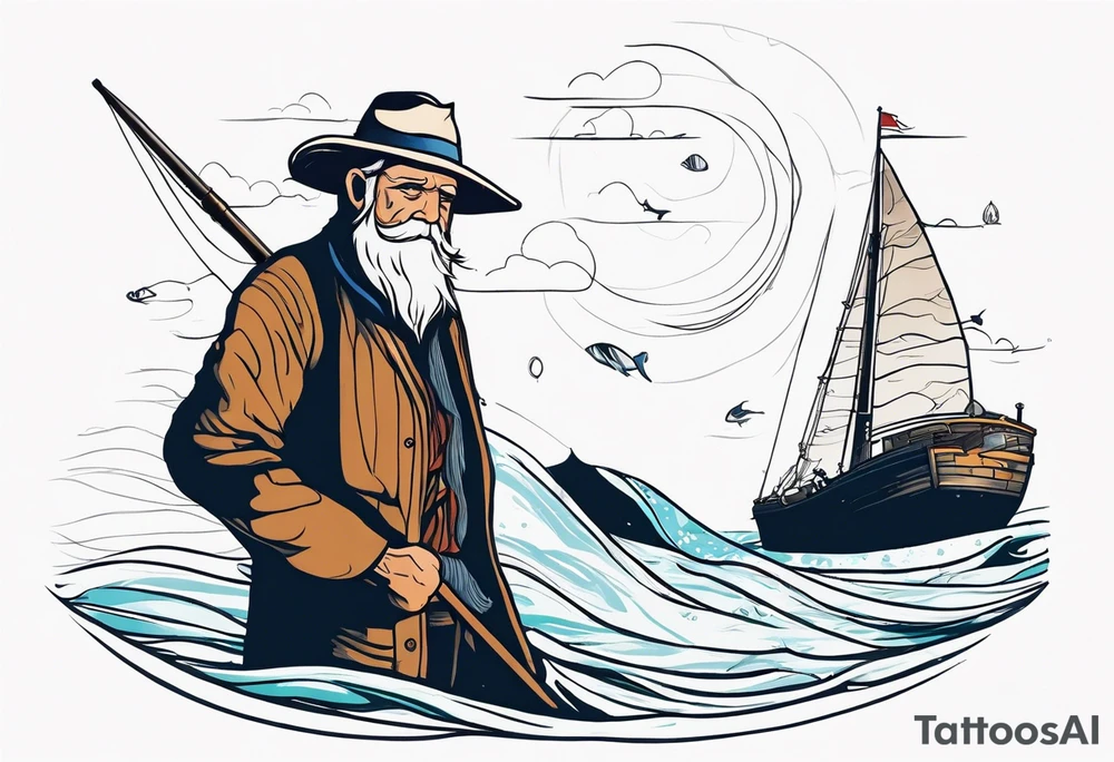 The Old Man and the Sea tattoo idea