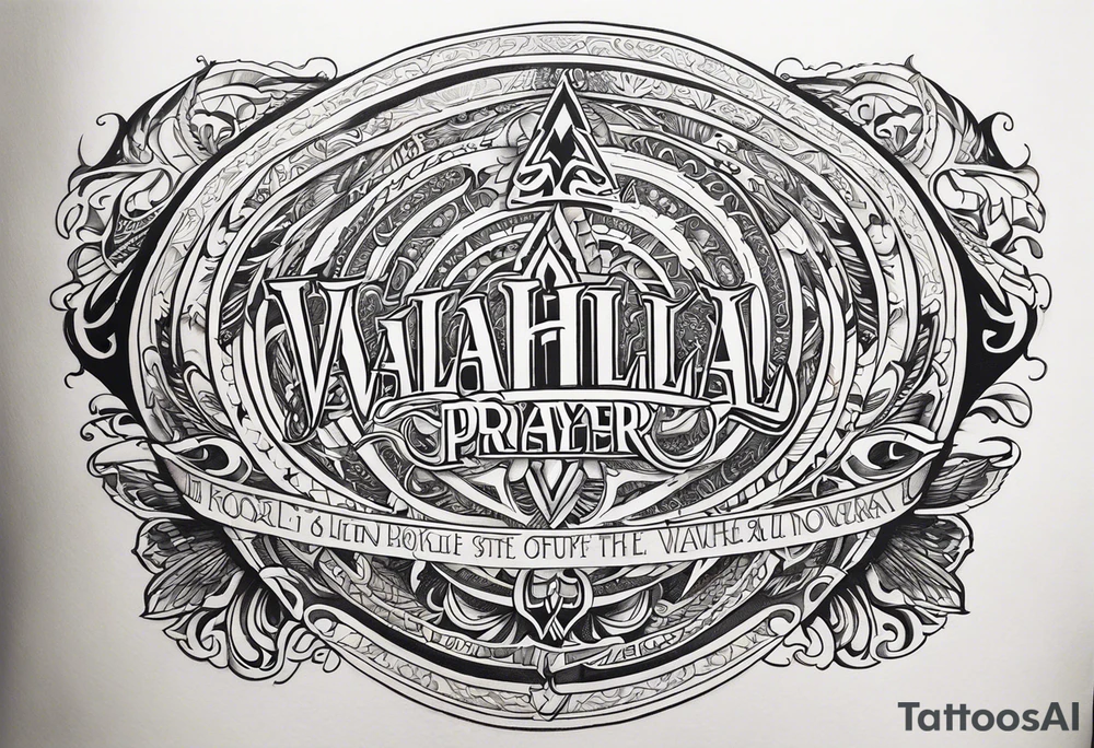 Valhalla 
prayer poem tattoo idea