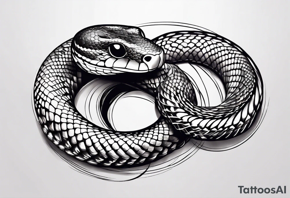 snake wrapped around wrist tattoo idea