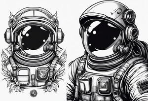 Space Astronau Cosmos tattoo idea