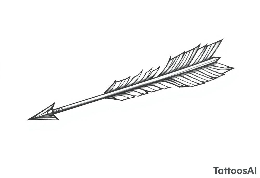 one  arrow tattoo idea