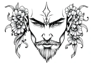 Reincarnation handsome men tattoo idea