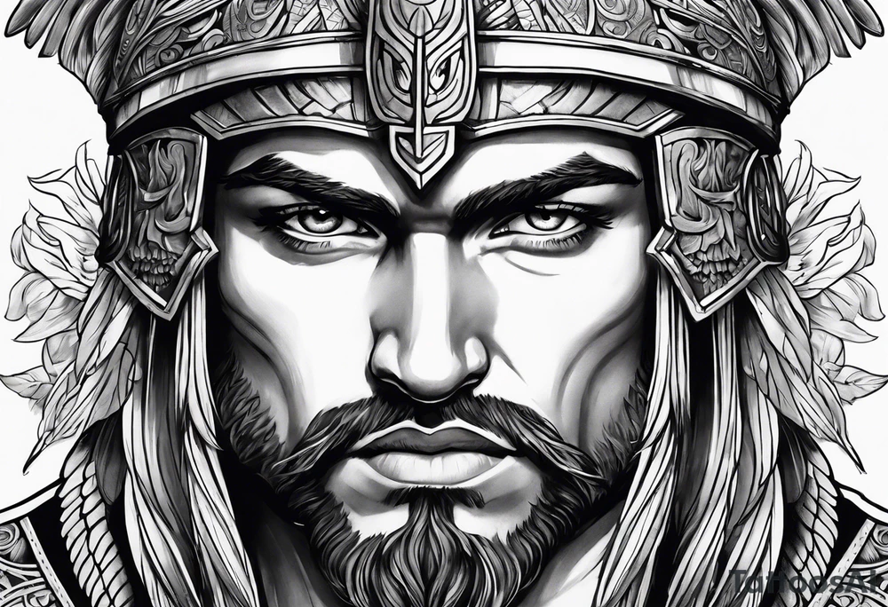 Athenian warrior tattoo idea