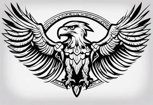 Eagle in traditional tattoo style tattoo idea