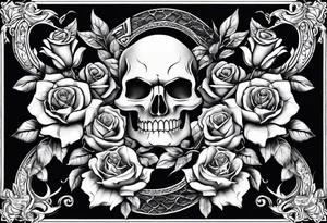 Arm sleeve with skulls alligators and roses pythons tattoo idea