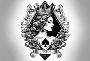 queen of spades tattoo idea
