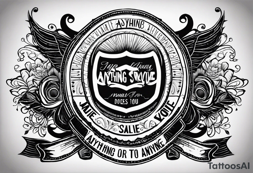 Simple tatoo of the quote, "anything or anyone that does not bring you alive is too small for you." tattoo idea