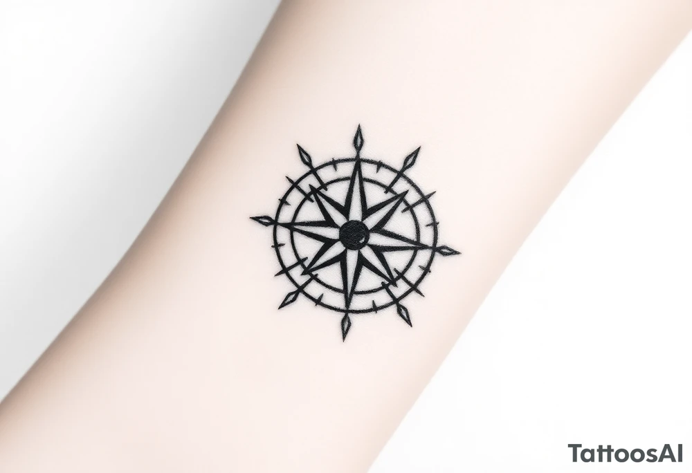 Compass tattoo idea