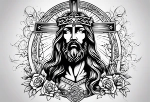 Jesus cross tattoo idea