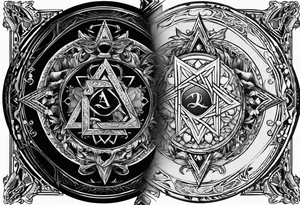 inside the card i want the rune dagaz tattoo idea