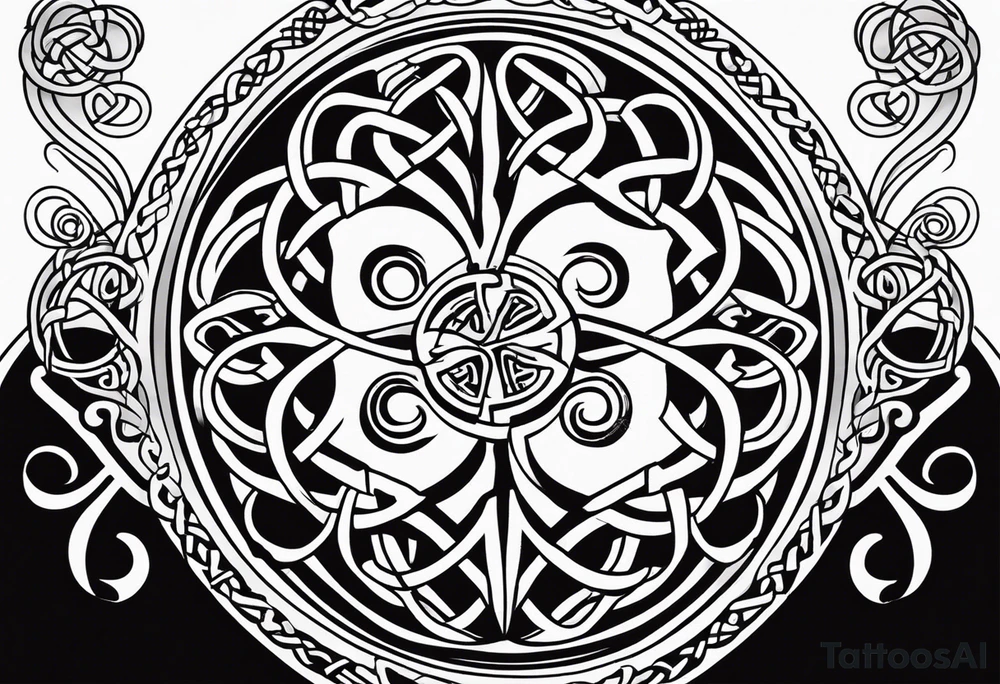 Strength change loyalty Celtic tattoo idea