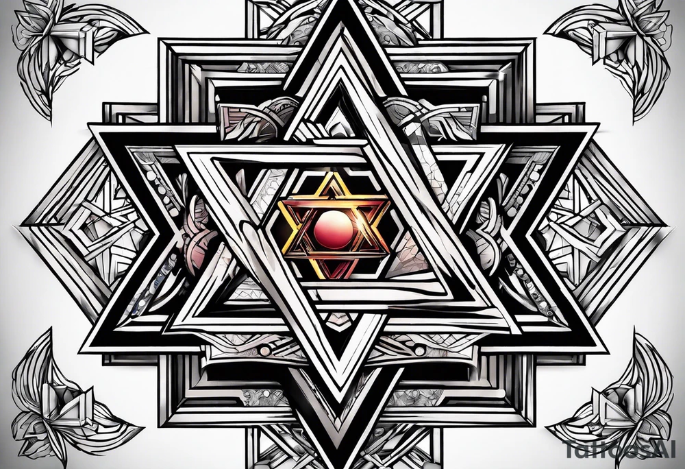 star of david tattoo idea