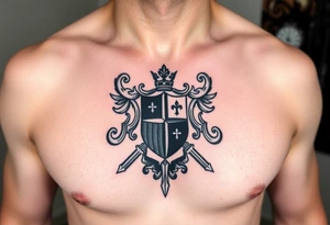 Smith, Irish family crest. whole chest tattoo idea