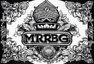 logo "MRBG" tattoo idea