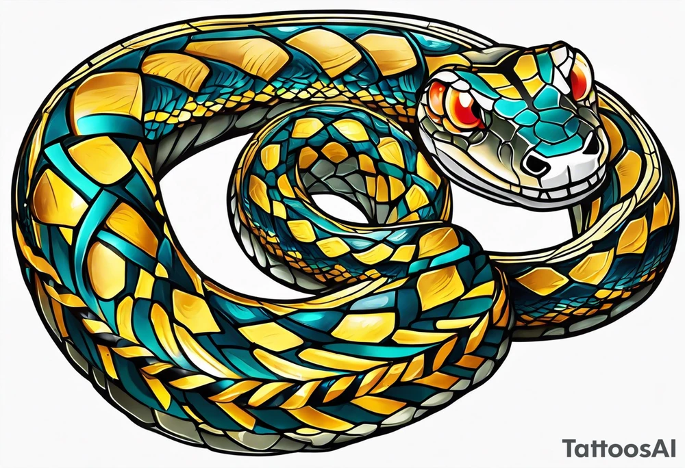Binding snake tattoo idea
