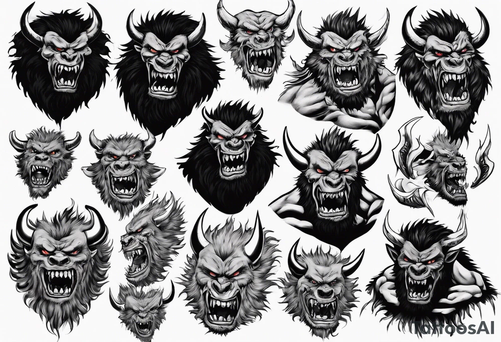 Zodd the beast in berserk tattoo idea