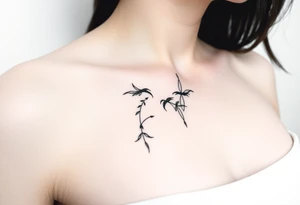 Tatuagem com traços finos inspirada em Celeana Sardothien tattoo idea