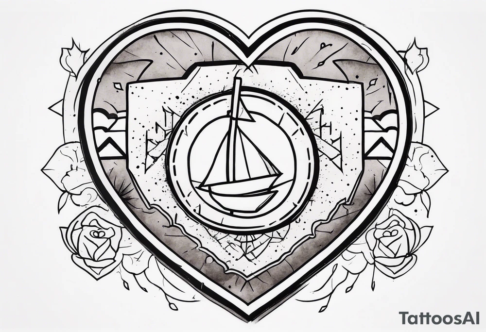 Integrity, strength, broken heart ,survivor symbolism tattoo idea Integrity, strength, broken heart ,survivor symbolism tattoo idea
