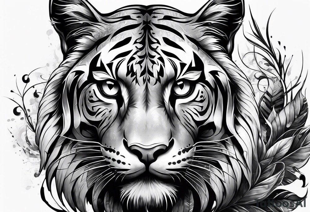 big cat tattoo idea
