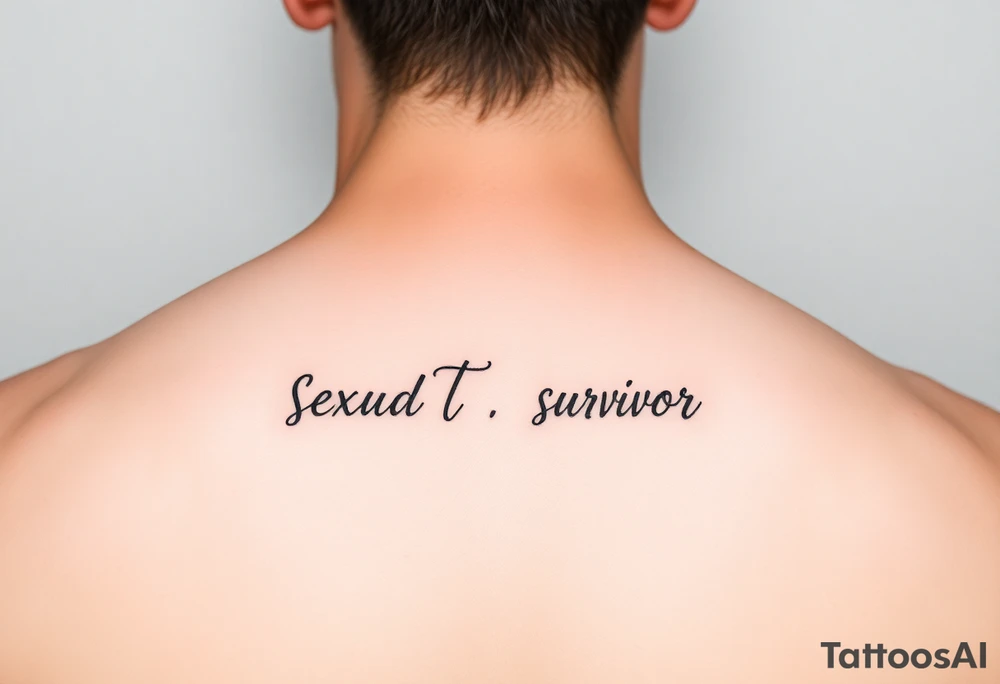 Sexual assault survivor, sober tattoo idea