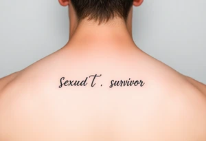 Sexual assault survivor, sober tattoo idea