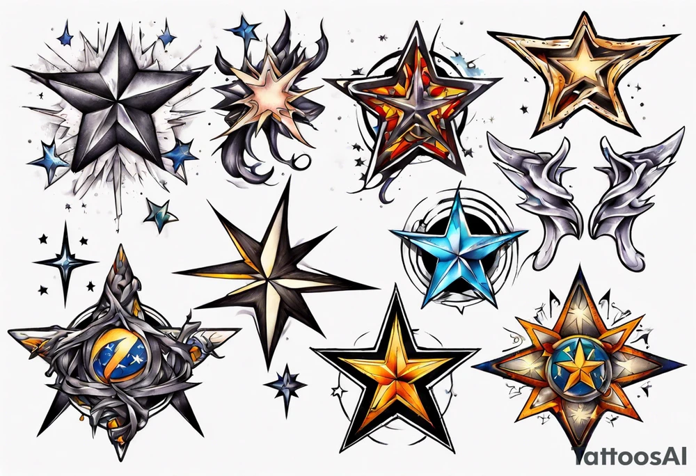 Star tattoo tattoo idea