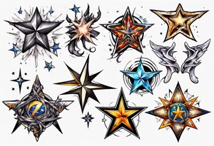 Star tattoo tattoo idea