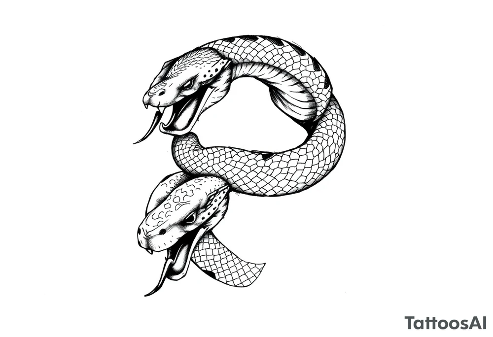 Can you give an example of a snake tattoo that wraps around the elbow and ends on the forearm on the ulnar side? With the words jealous, shame, and black heart subtly incorporated. tattoo idea