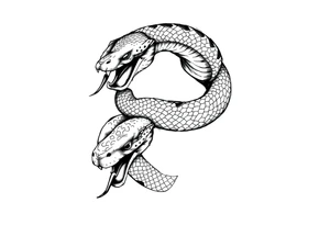 Can you give an example of a snake tattoo that wraps around the elbow and ends on the forearm on the ulnar side? With the words jealous, shame, and black heart subtly incorporated. tattoo idea