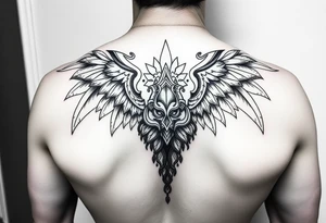 Female leg sleeve theme karma tattoo idea