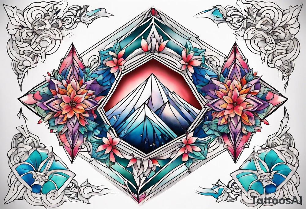 Crystals tattoo idea