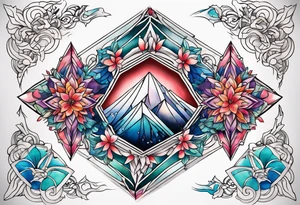 Crystals tattoo idea