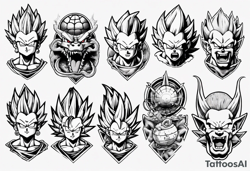 dragon ball tattoo idea