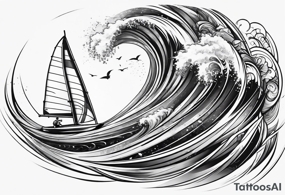 Windsurfer tattoo idea