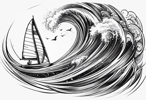 Windsurfer tattoo idea