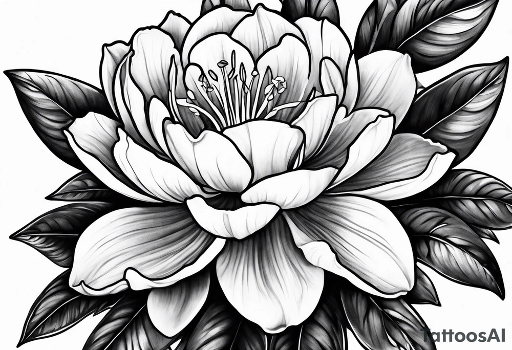 single azalea by itself tattoo idea