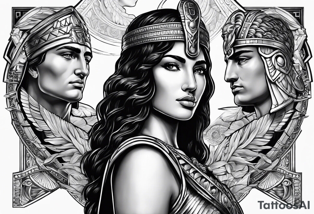 Alexander the Great & Cleopatra tattoo idea