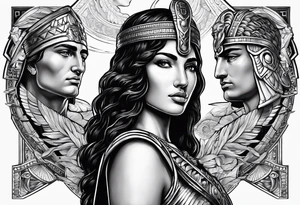 Alexander the Great & Cleopatra tattoo idea