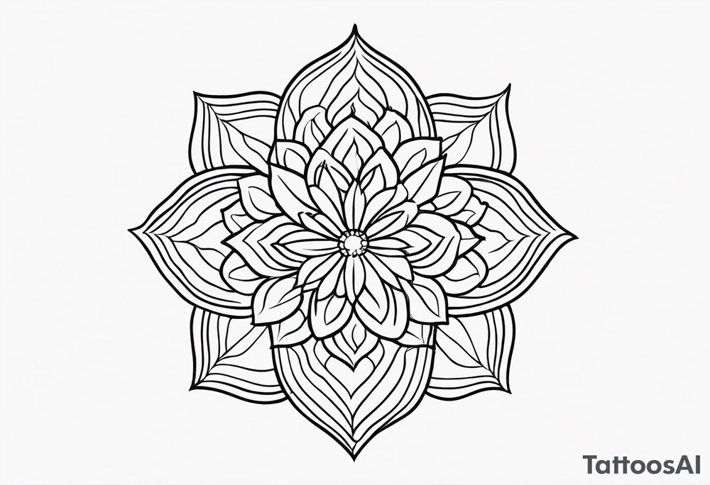 Create a tattoo sketch depicting one Georgian khinkali with one cilantro on the side tattoo idea