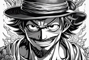 Monkey d luffy tattoo idea