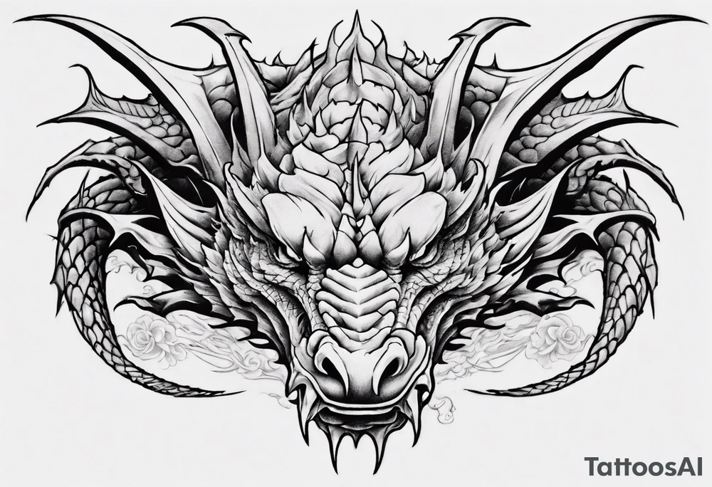 Dragon back piece tattoo idea