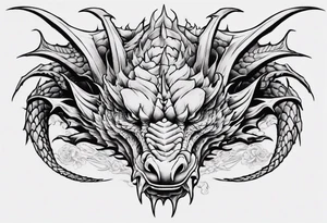 Dragon back piece tattoo idea