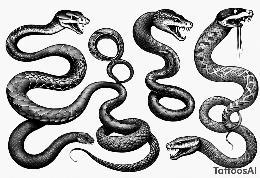 Snakes tattoo idea
