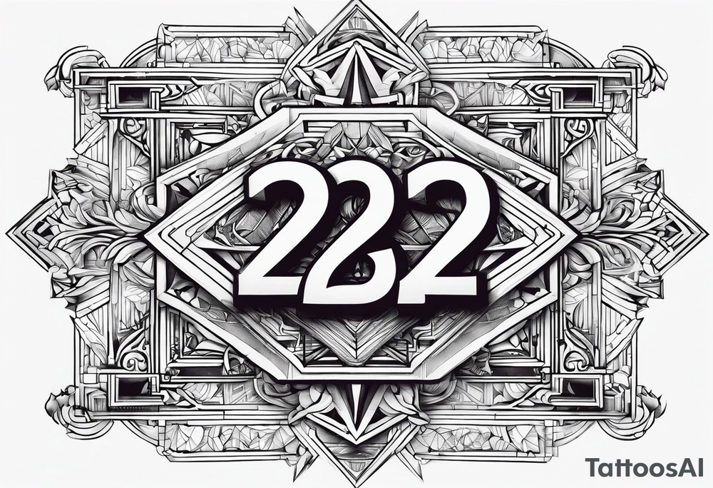 The number twentytwo tattoo idea