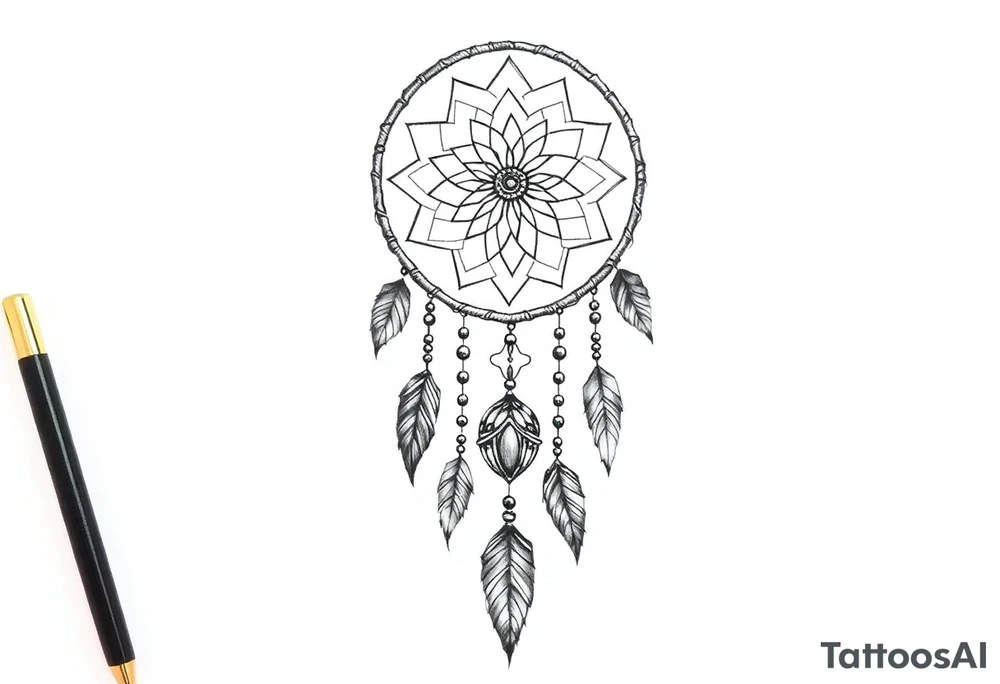 Dreamcatcher tattoo idea