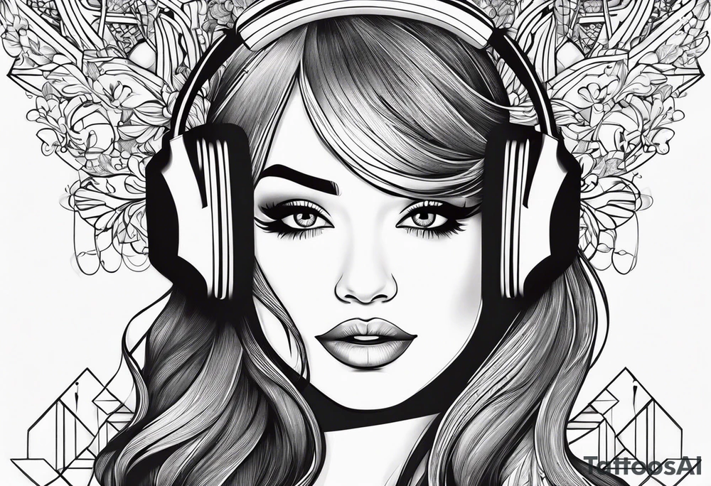 Joy is my daughter and i like music tattoo idea