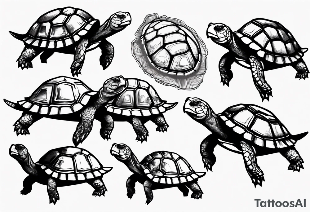 Slow tortoise tattoo idea